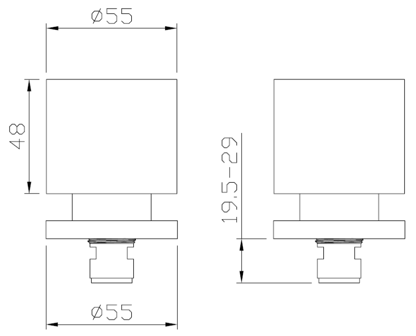 Valencia Brushed Nickel Double Round Taps