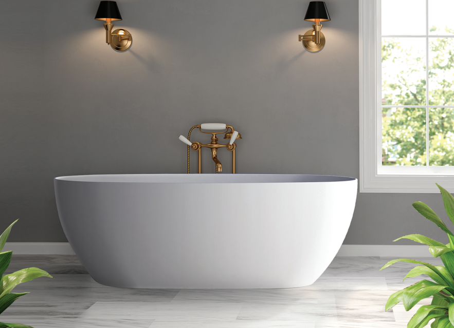Alice 1500mm Freestanding Bath – Modern Oval Bathtub