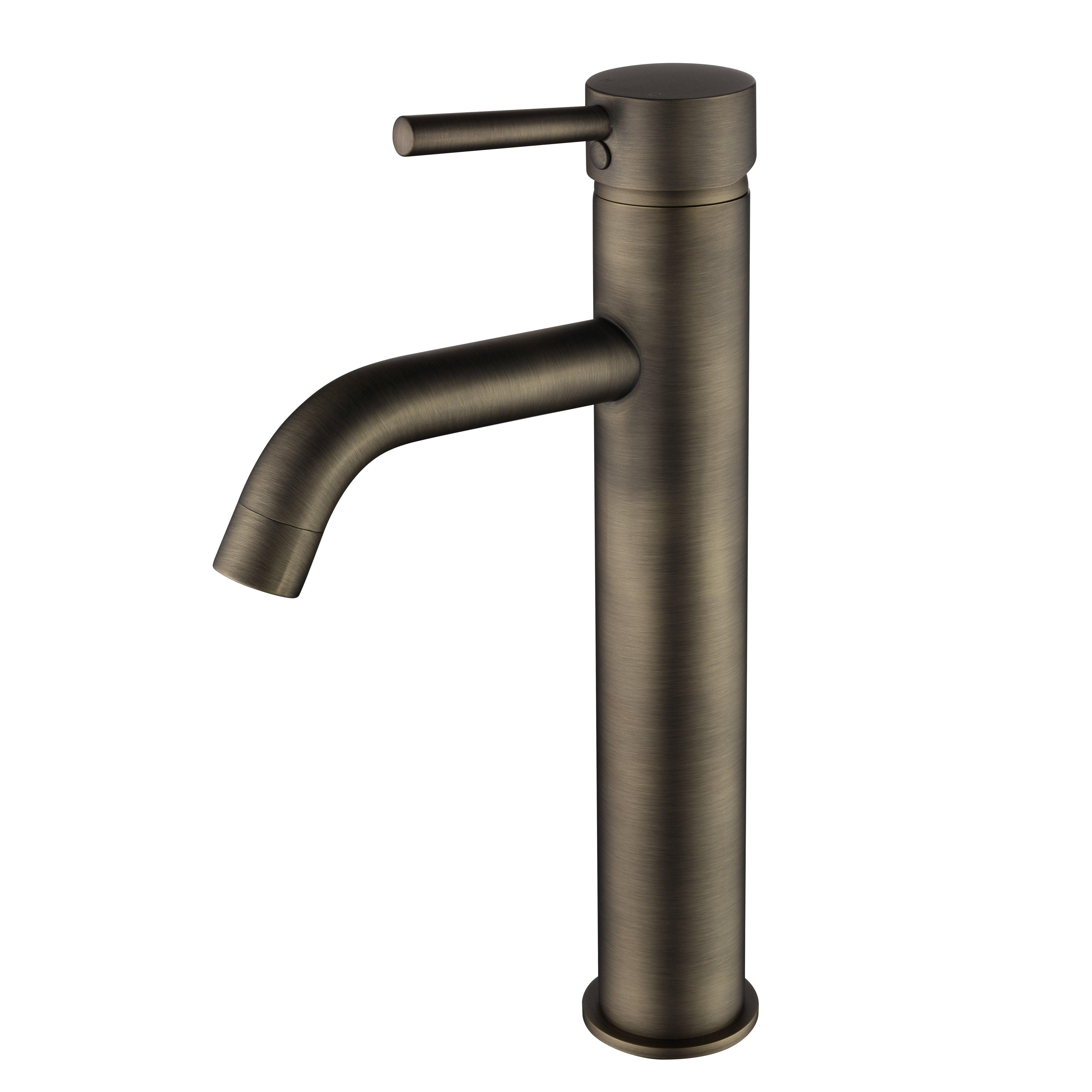 Seville Antique Brass Tall Basin Mixer