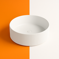 Arcadia-150 Freestanding Acrylic Round Bath – 1500mm Gloss White Textured Tub