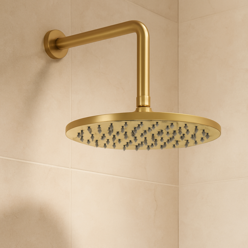 Marbella Brushed Gold Shower Head 200mm