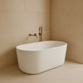 Charming Freestanding Bath – Elegant Slim Edge Acrylic Bathtub (1500mm / 1600mm / 1700mm)