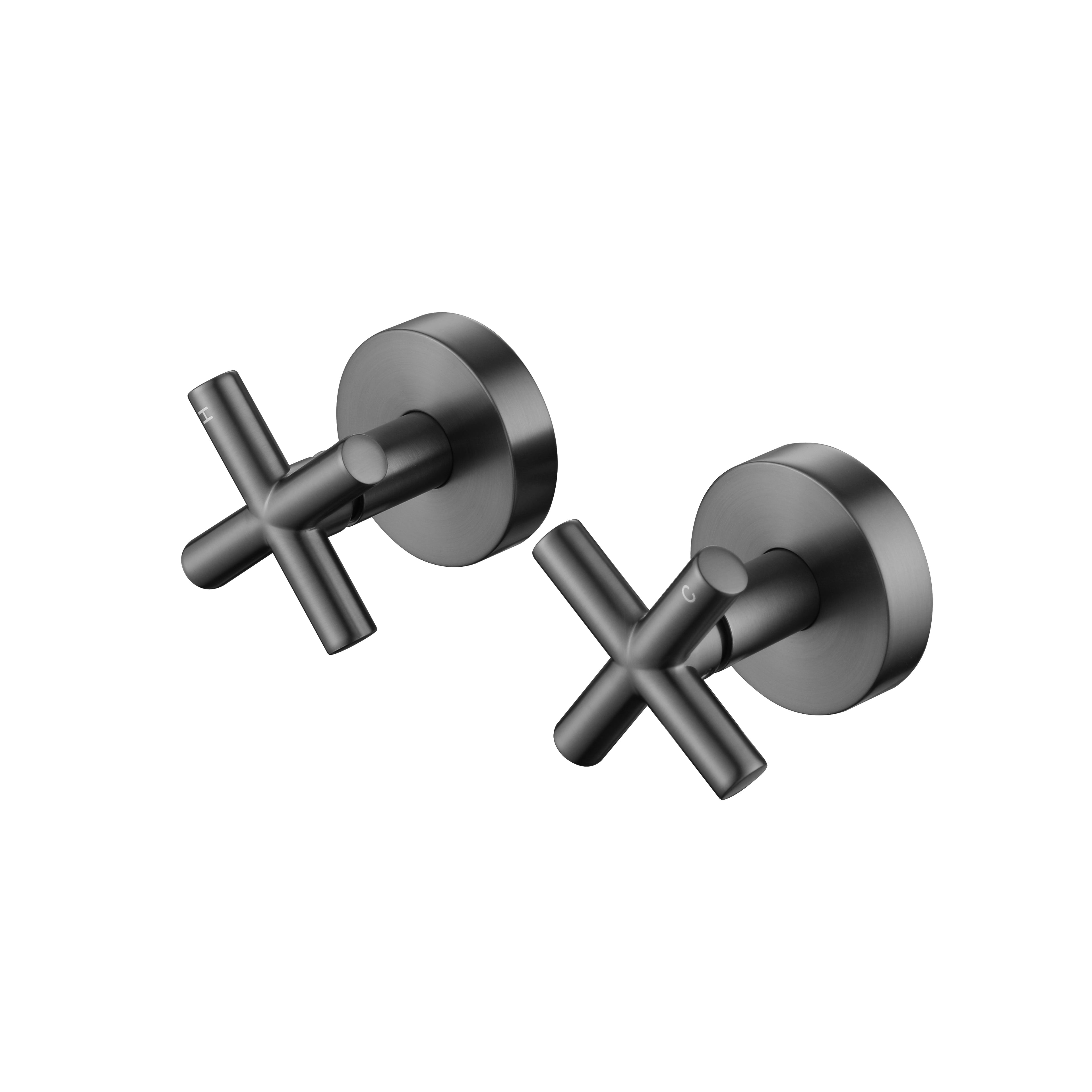Cordoba Gunmetal Cross Handle Taps