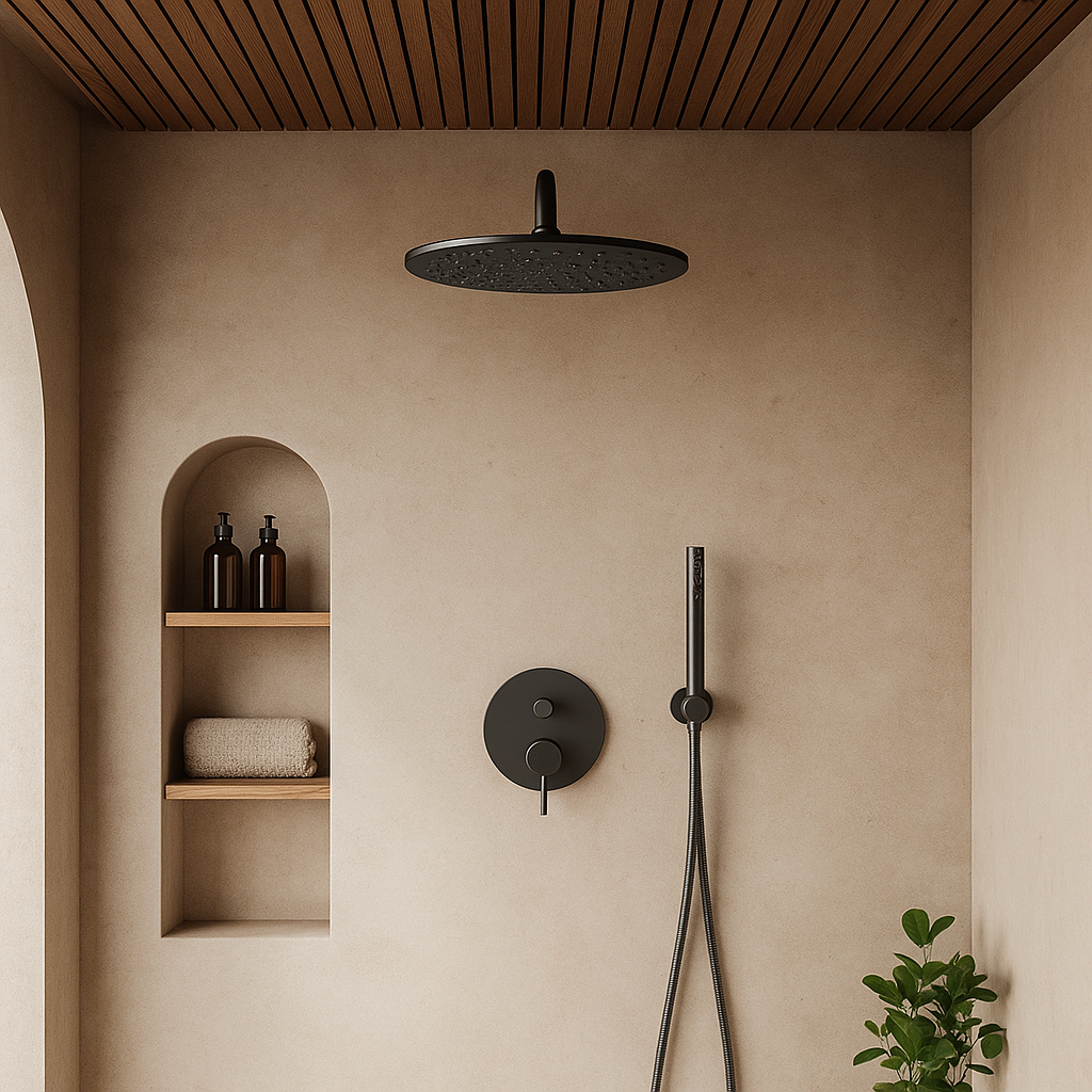 Cordoba Gunmetal Shower Head 250mm