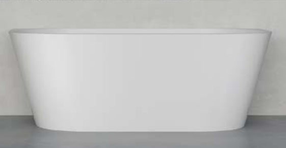Hannah 1300mm Back-to-Wall Freestanding Bath – Compact Luxury for Modern Bathrooms
