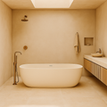 Lilac 1700mm Gloss White Freestanding Bath – Sleek Minimalist Oval Design