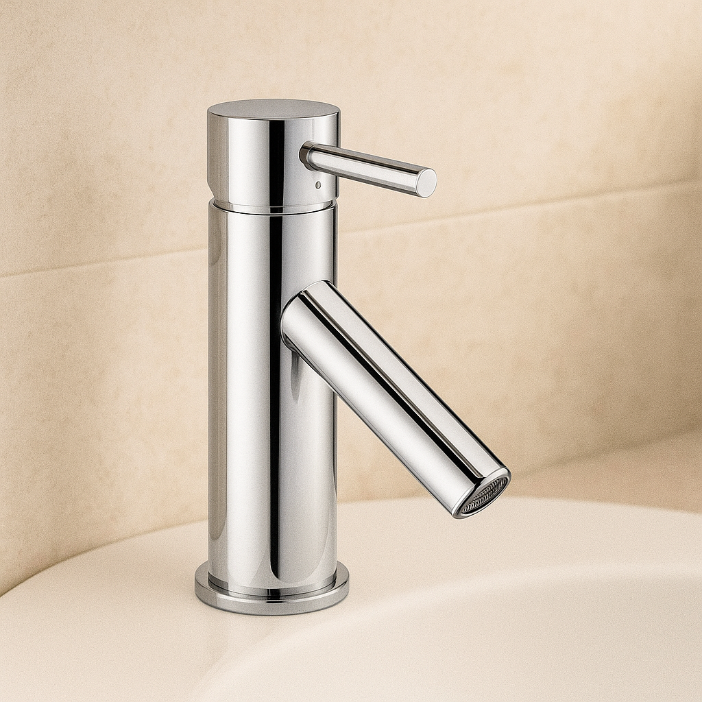 Round Basin Mixer 40mm cartridge