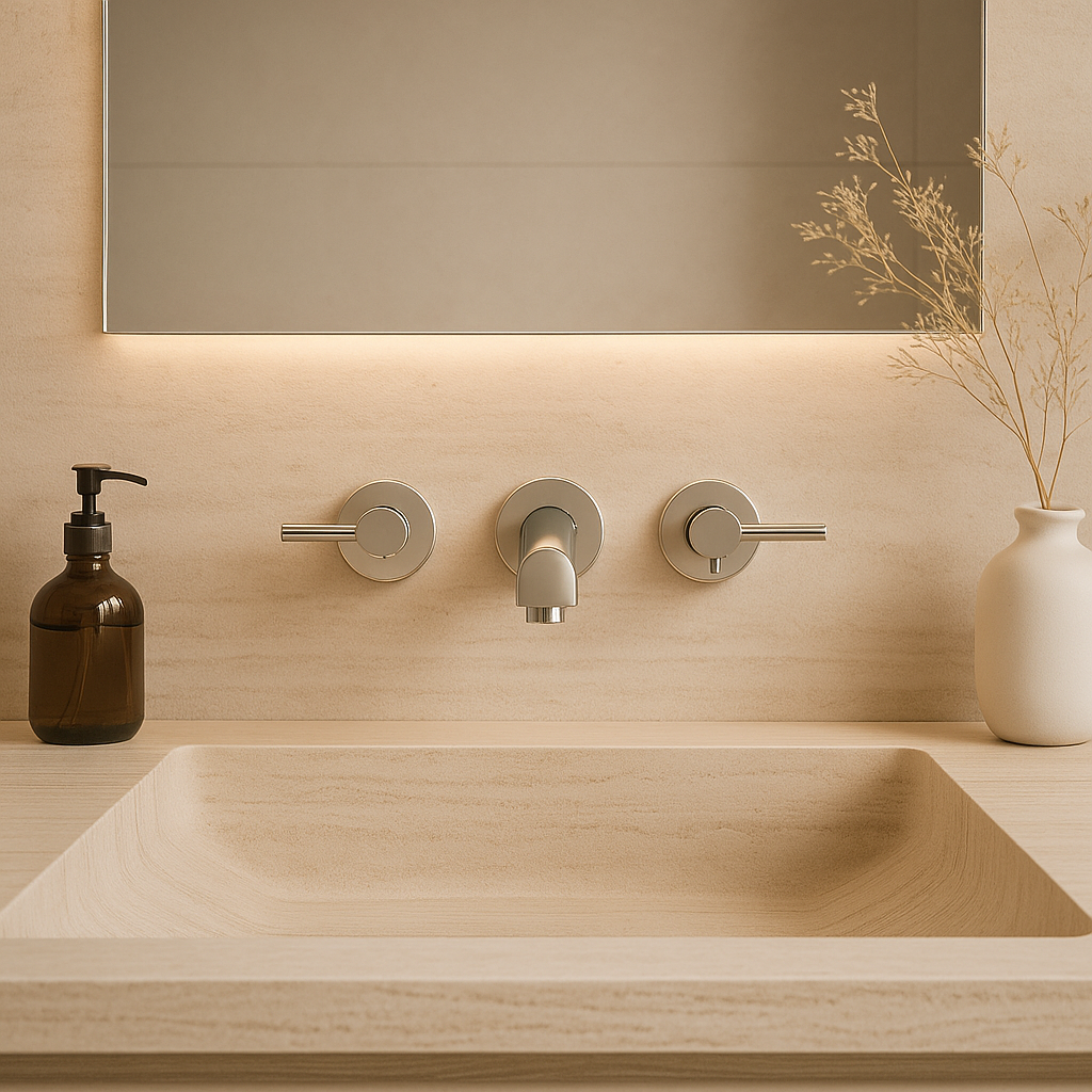 Round Handle Bath Set