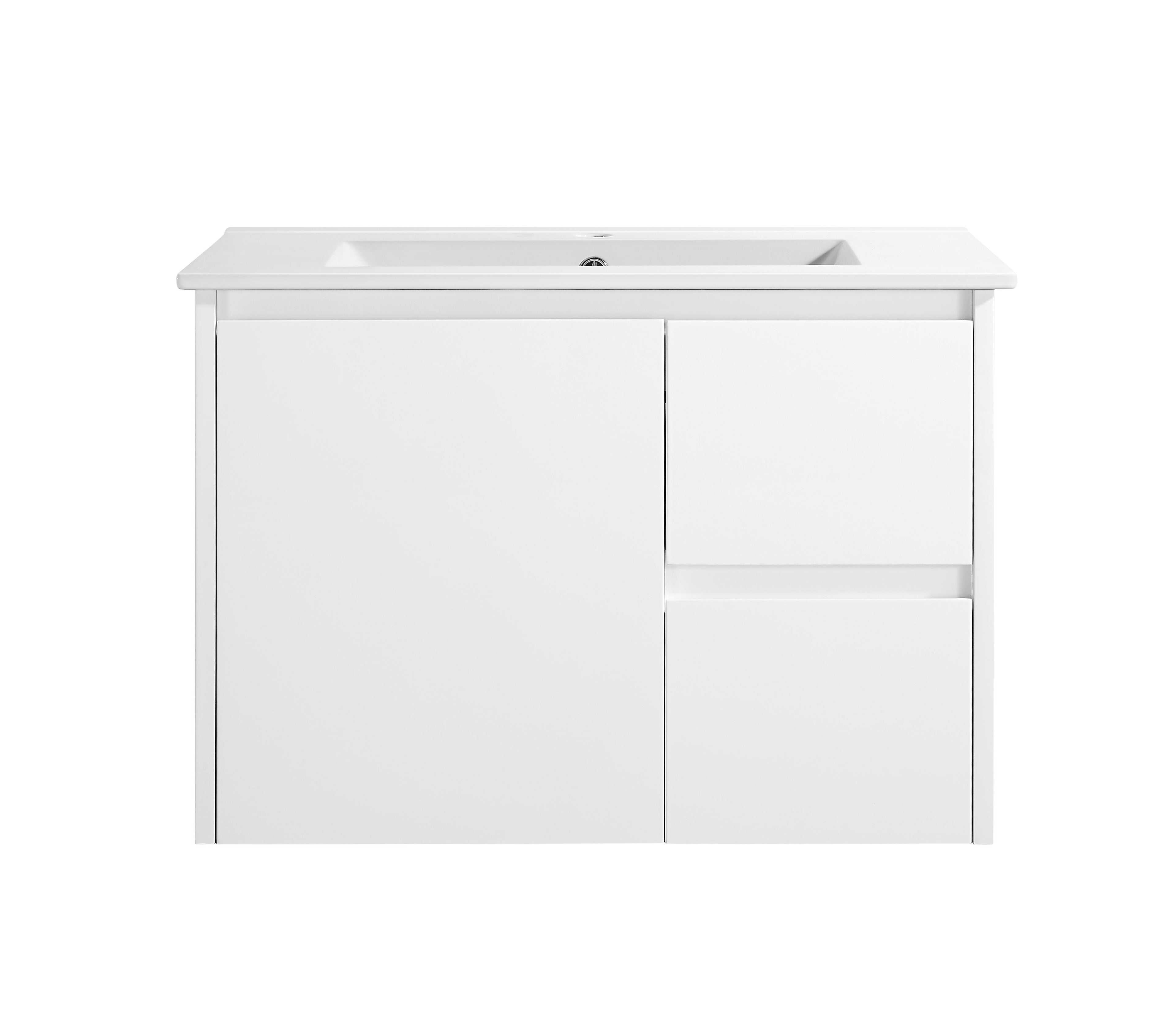 Sierra 750 Wall Hung 360mm  Vanity – Gloss or Matt Finish with Soft Close Drawers