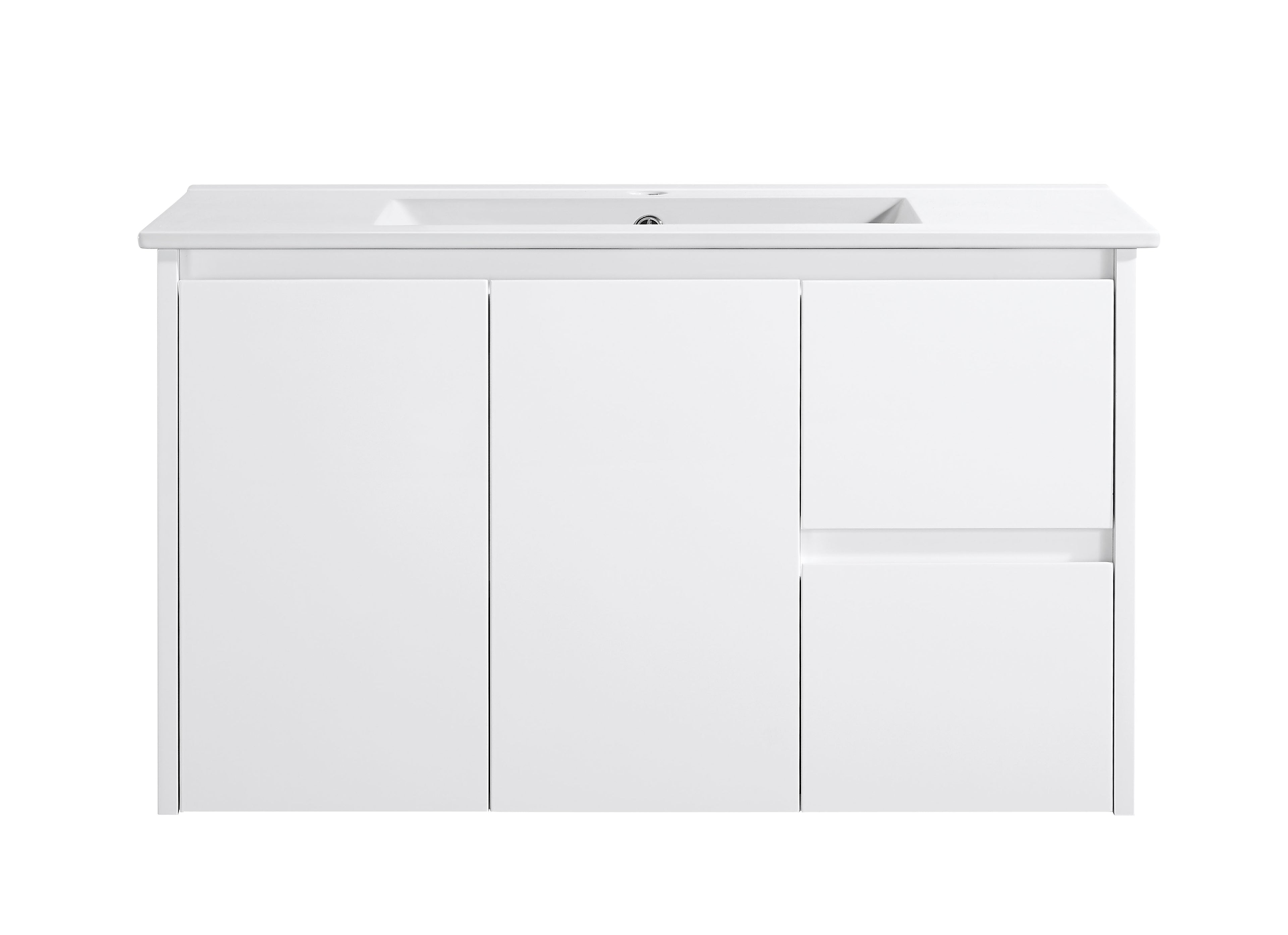 Sierra 900 Wall Hung 360mm  Vanity – Gloss or Matt Finish with Soft Close Drawers